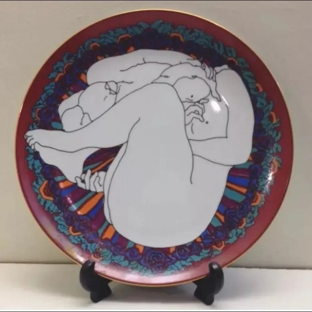 Rare Weyman Lew '78 Nude Art Collector's Plate - Picture 4 of 6